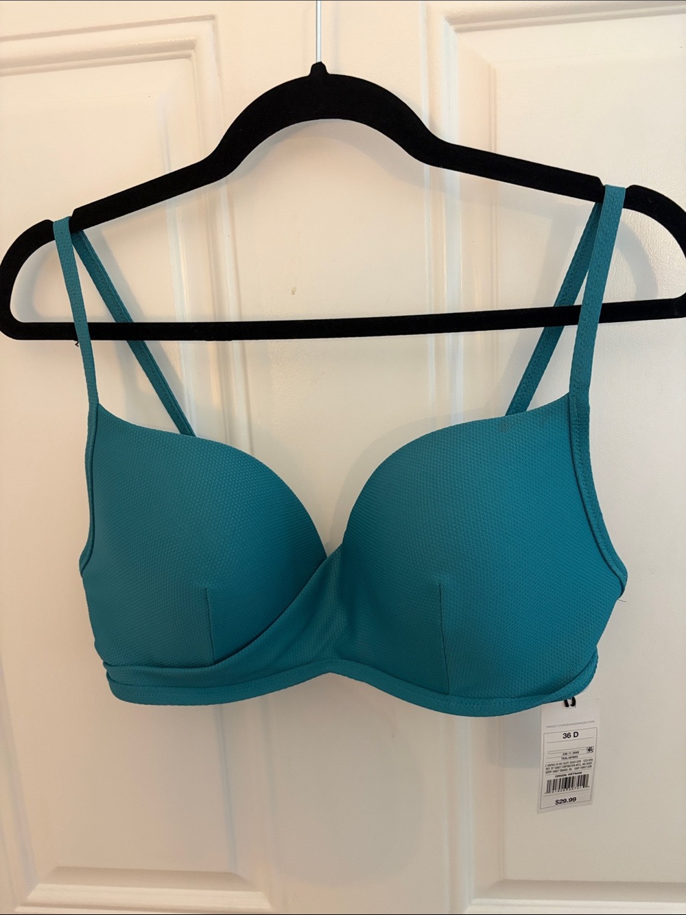 Teal Padded Bikini Top - NWT!